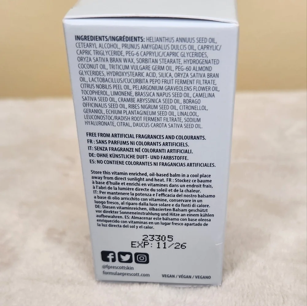 Formulae Prescott Tri Balm Mini 3 in 1 Cleanse, Exfoliate, Moisturize
